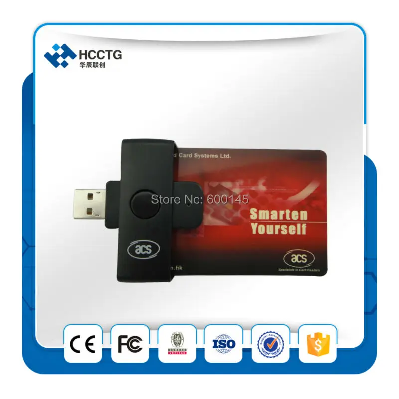 

PC Smart Card Reader Writer ACS ACR38U-N1 For e-Purse & Loyalty Application ,supports USB interface