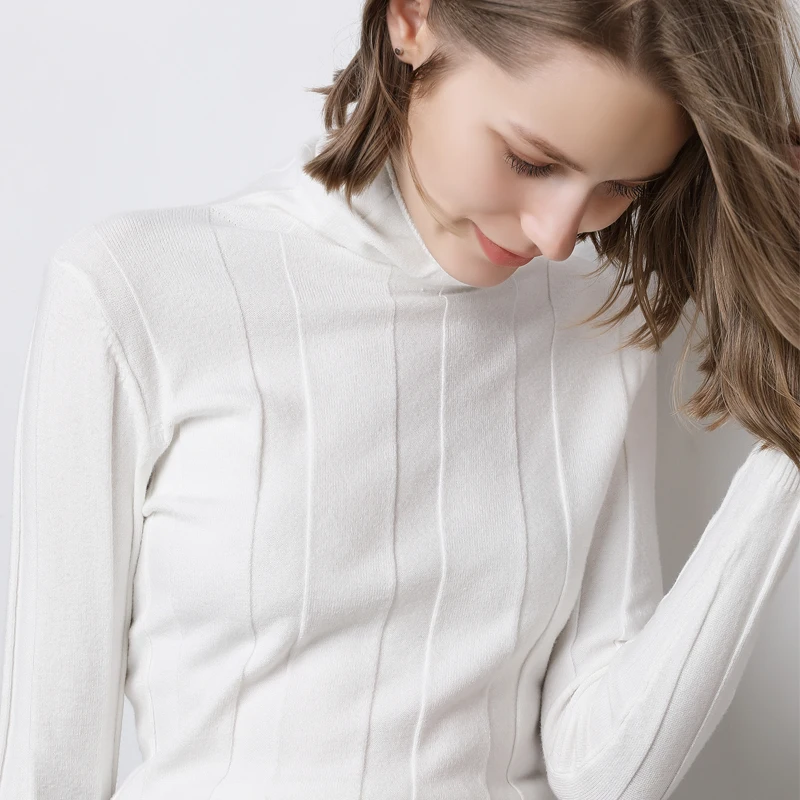 2018 New Autumn Fashion Women's Sweater Large Size Stretch High Neck Slim Sexy Soft Bottoming Pullover | Женская одежда