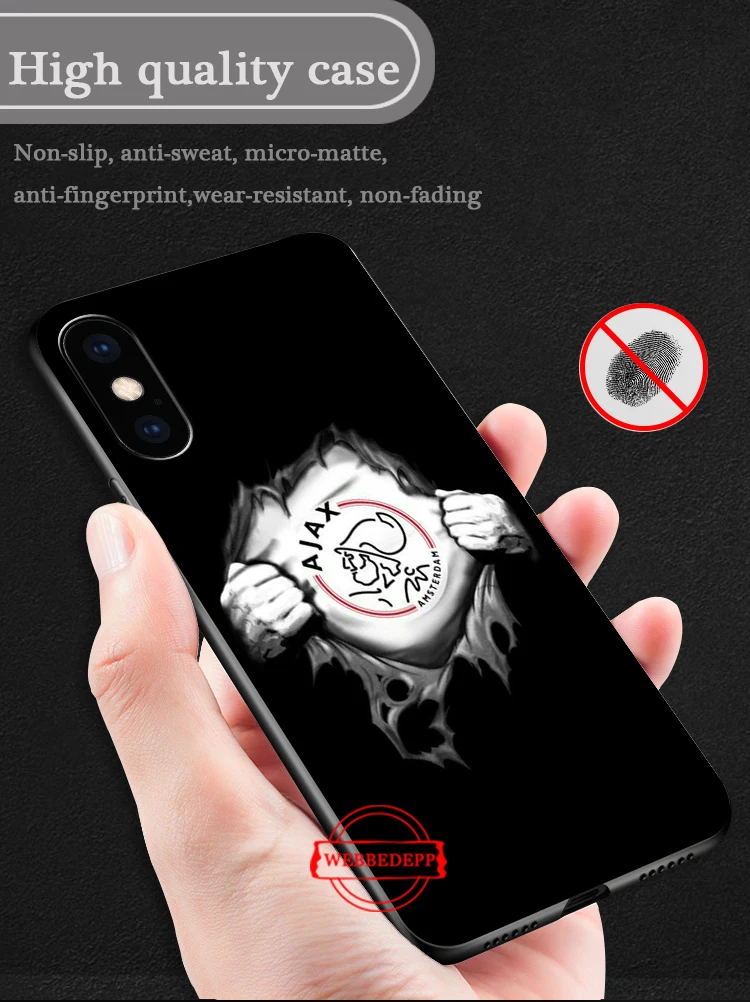 Ajax Team силиконовый мягкий чехол для iPhone 5 SE 5S 6 6S Plus 7 8 11 Pro X XS Max XR