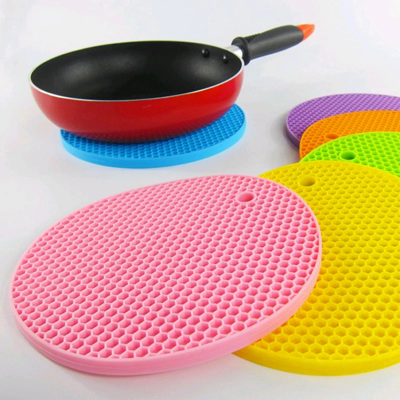 1 шт. Многофункциональный Круглый нескользящий термостойкий Коврик для