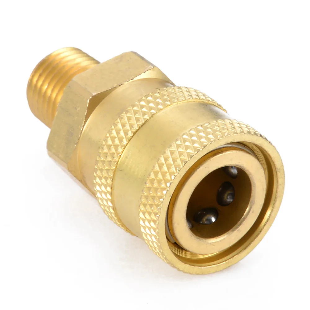 1 шт. 1/4 &quotMale (MNPT) мойка высокого давления латунная БЫСТРОРАЗЪЕМНАЯ Муфта