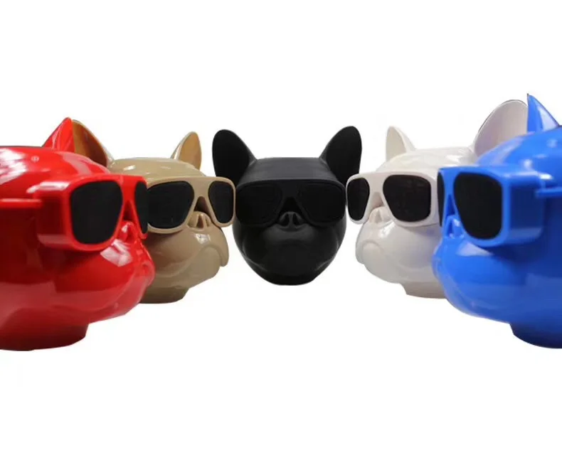 Модный беспроводной динамик Aerobull Dog Head Bluetooth 4,1 с ремешком бульдог, Bluetooth, HIFI сабвуфер, поддержка u-диска, TF карта