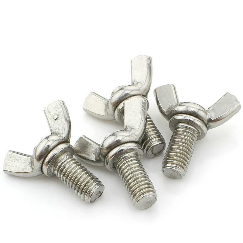 2 шт. 304 Болт Бабочка из нержавеющей стали M6 * 10/12... 55|butterfly bolts|stainless steel boltsstainless bolt |