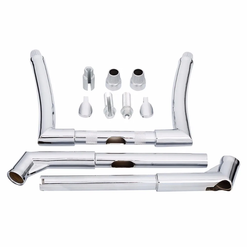 

Motorcycle Chrome 12" Rise Handlebar For Harley Dyna Fat Street Bob Sportster XL 1200 883 Forty-Eight Lowrider