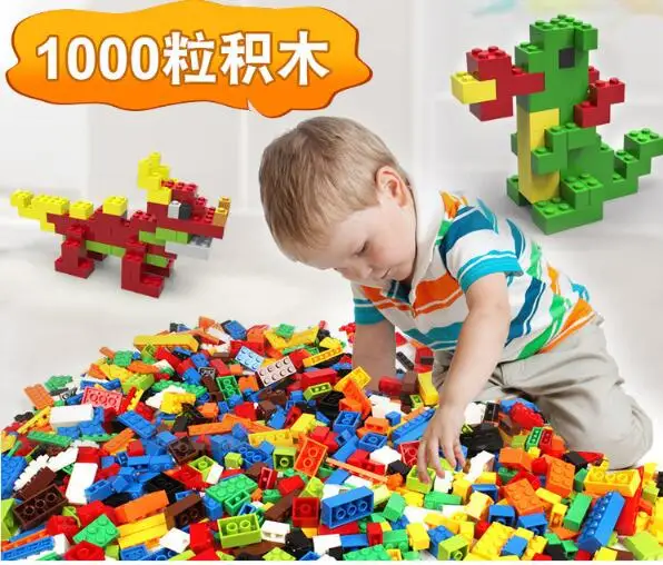 1000 шт. детский Конструктор LEGO сделай сам|Блочные конструкторы| |