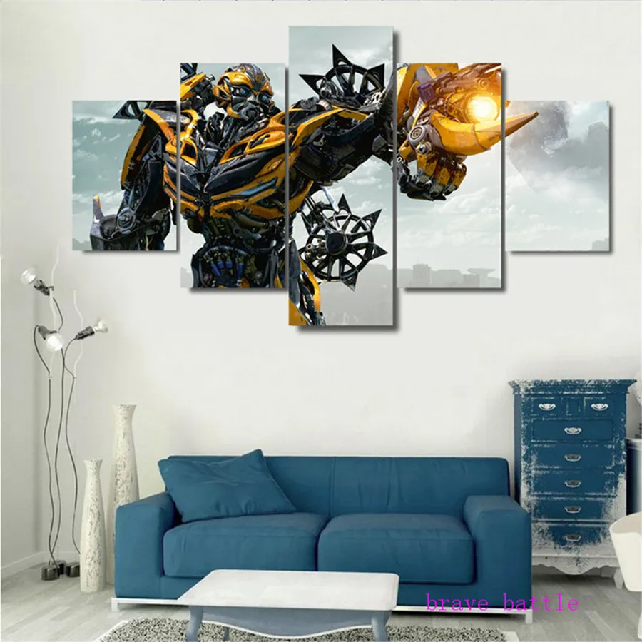 Bumblebee 5 шт. холст картина печать гостиная домашний декор Современное украшение на