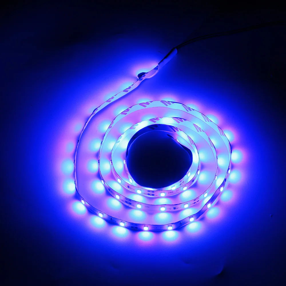 1 шт. 2835 SMD Гибкая светодиодная полоса освещения 12 В постоянного тока задний план