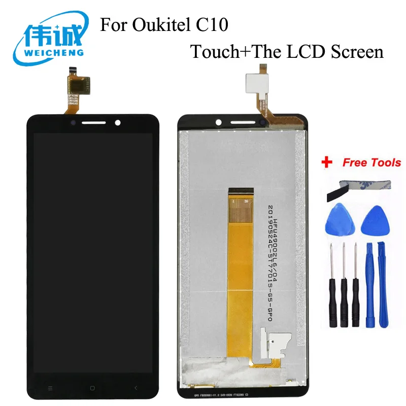 WEICHENG Высокое качество Замена для 5 дюймов Oukitel C10 ЖК-дисплей и кодирующий