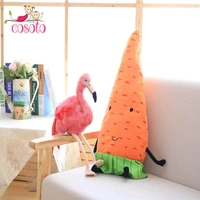 creative carrot pillow us flamingos sofa cushion waist flamingo novelty birthday christmas gift cosoto