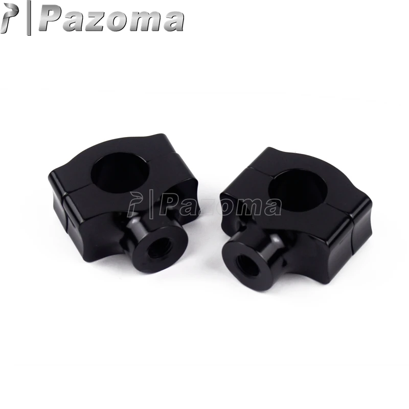 Universal Motorcycle 1&quot Handlebar Riser Clamps Motorbike 25mm Handle Bar Low For Harley Chopper Bobber Cafe Racer | Автомобили и
