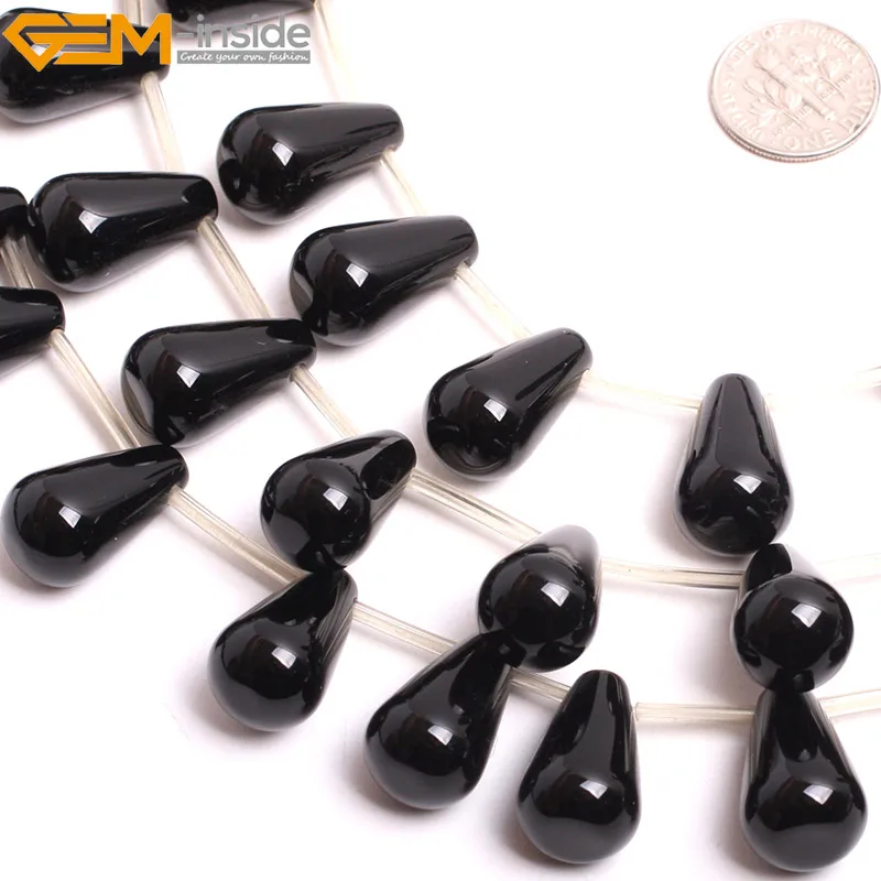 Бусины Из Натурального гладкого агата в форме капли 15 дюймов|beads for jewelry|beads jewelry