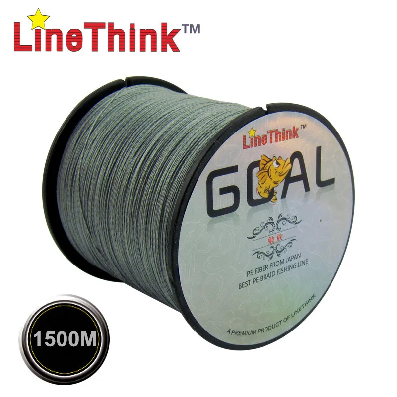 Леска GOAL LineThink 100% полиэтиленовая плетеная леска лучшего качества 1500 м бесплатная