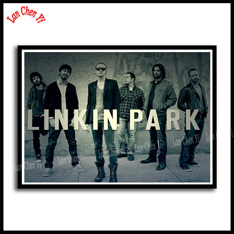 Linkin park Рок-Группа с белым покрытием бумажные плакаты Европейская и американская музыка звезда декоративная живопись кафе бар плакаты
