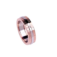 calendar spinner ring for women girls anti anxiety stress cz zircon titanium steel charms jewelry gift fidget toysgr205