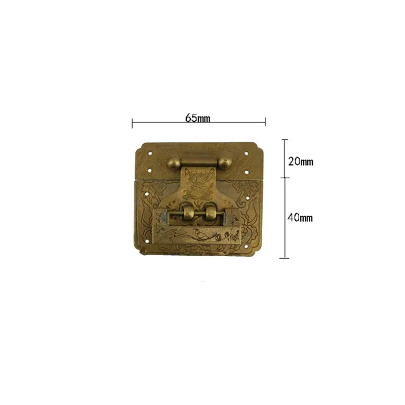 Китайский винтажный набор латунных замков для деревянной коробки застежка вазы