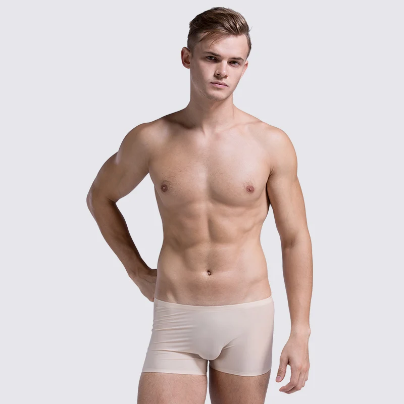 2018 известное мужское ультра тонкое бесшовное нижнее белье боксеры одноцветные