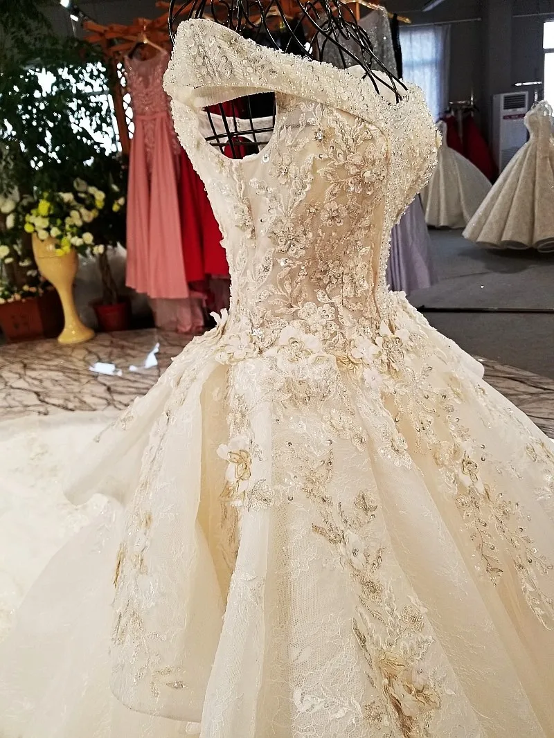 LS32114 1 свадебное платьесупер большая юбка асимметричный дизайн органза ткань