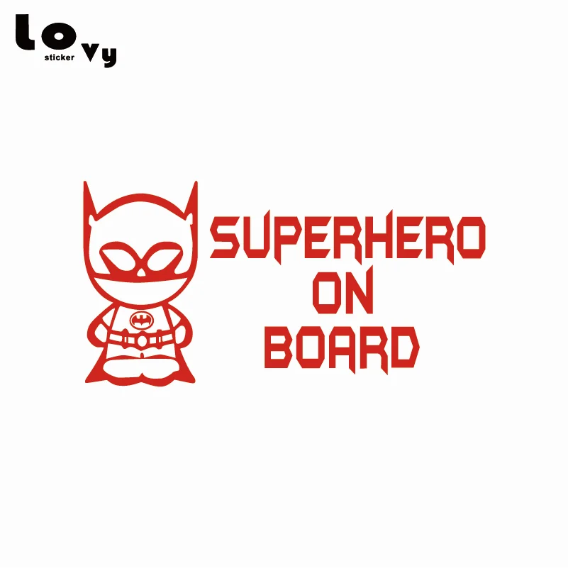 Creative Superhero Vinyl Wall Sticker Funny Cartoon Batman Decal Home Decor | Stickers