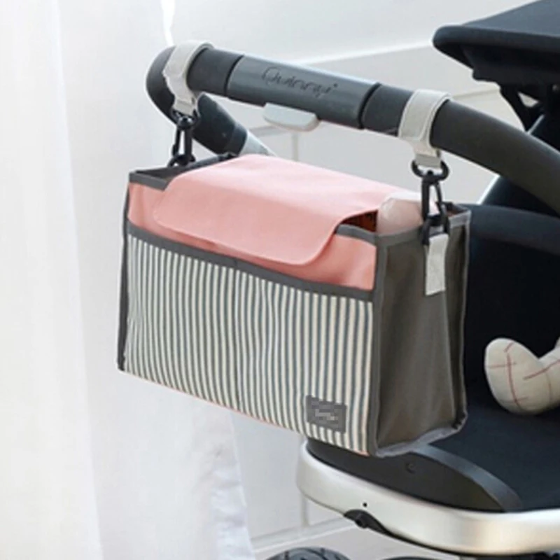 

1PC Diaper Bag Multi-function Mummy Storage Bag for Baby Stuff Collection Mummy Bag Baby Car Hanging Basket Stroller Nappy Bag