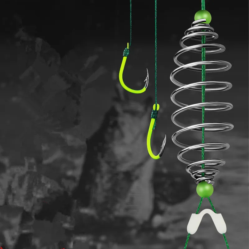 5 шт./двойные рыболовные крючки с бородкой новый тип лески для кальмаров защитой