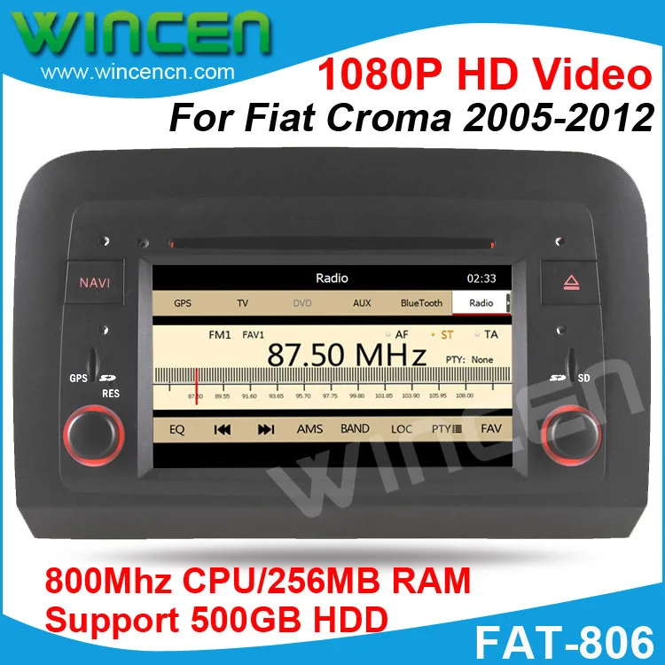 Автомобильный DVD GPS плеер для Fiat Croma 2005 2012 поддержка 1080P HD видео с RDS BT Бесплатная