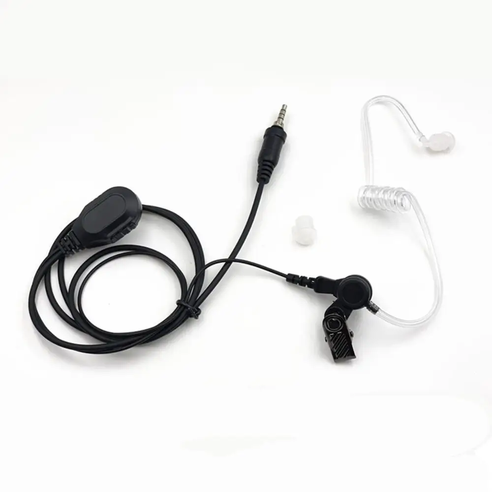 2pcs Covert Acoustic Tube earpiece headset with PTT and Microphone for Yaesu Vertex VX-6R 7R 6E 7E 120 127 170 177 Two Way Radio | Мобильные