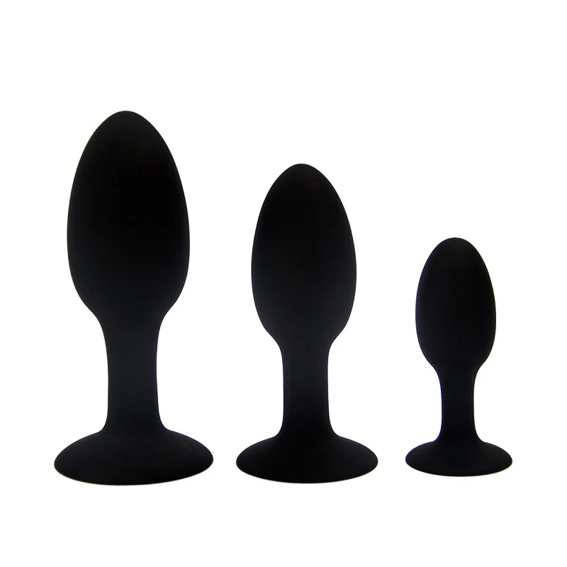 Silicone anal butt plug dual beads stimulation inner bouncy metal ball enhance contractility prostate massage dildo Sex toy |