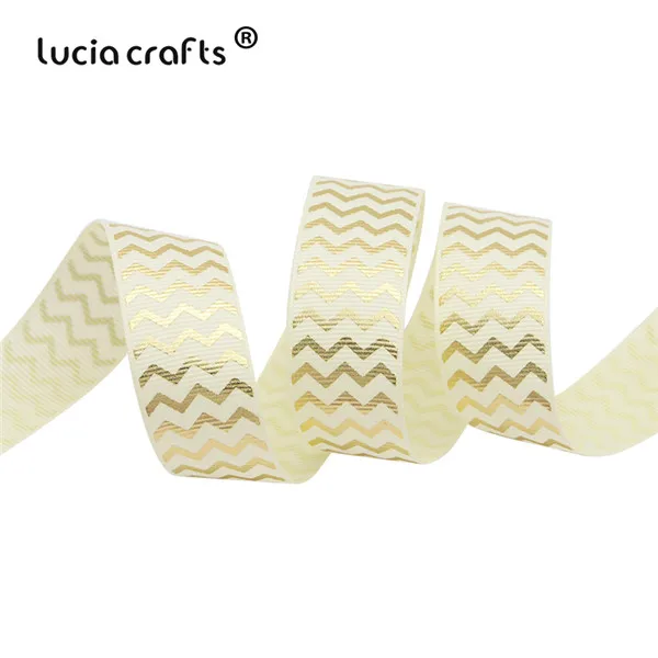 Lucia crafts 5 ярдов/6 ярдов 25 мм корсажные печатные ленты вечерние упаковка для свадебного подарка декор материал DIY аксессуары S0704 - Цвет: C4 Beige 5y