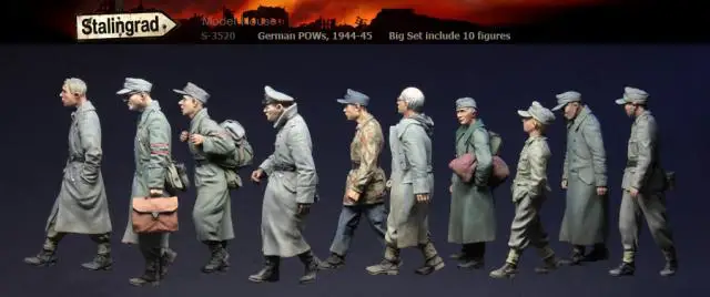 Сталинградская версия немецкий Pows 1944 45 большой набор из 10 фигурок 1/35 моделей