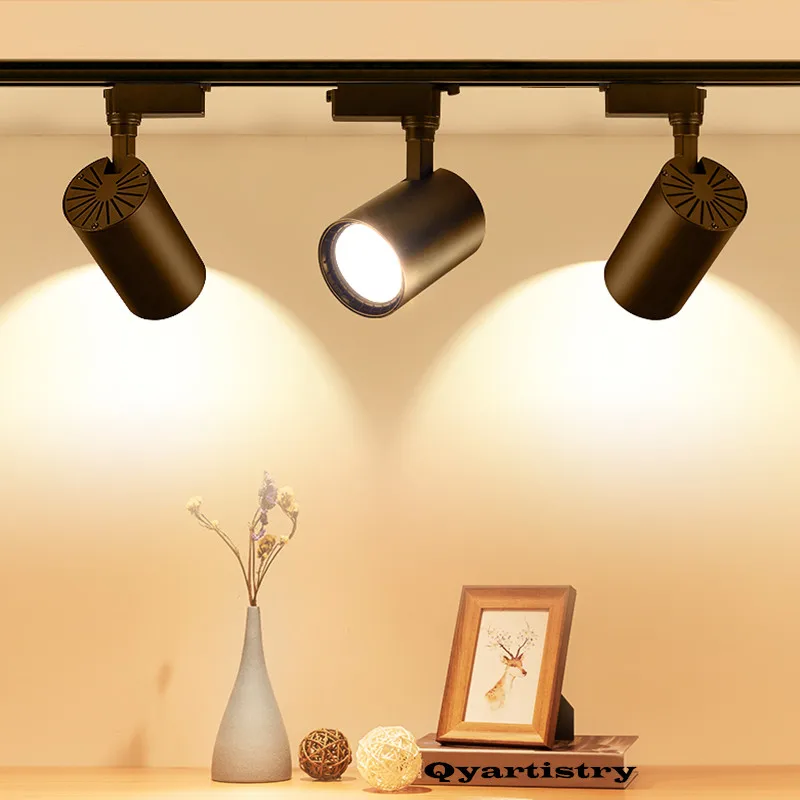 Qyartistry светодиодный Трек Светильник COB железнодорожное Точечный светильник s