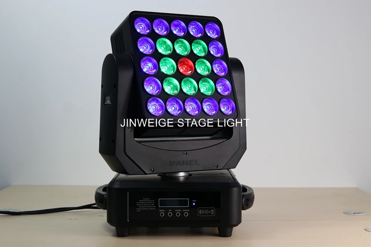 Светодиодный матричный Cree RGBW 5x5 панель матричный светодиодный светильник 25x12 Вт движущаяся головка луч света диджей сценическое освещение фон