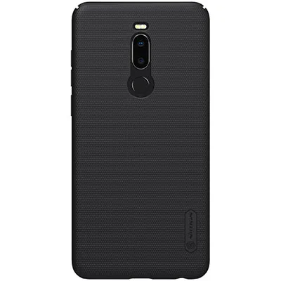 Чехол для телефона mobie, для Meizu M8 Note, NILLKIN, супер матовый щит, Матовый Жесткий чехол на заднюю панель, защитный чехол для Meizu Note 8 - Цвет: Черный