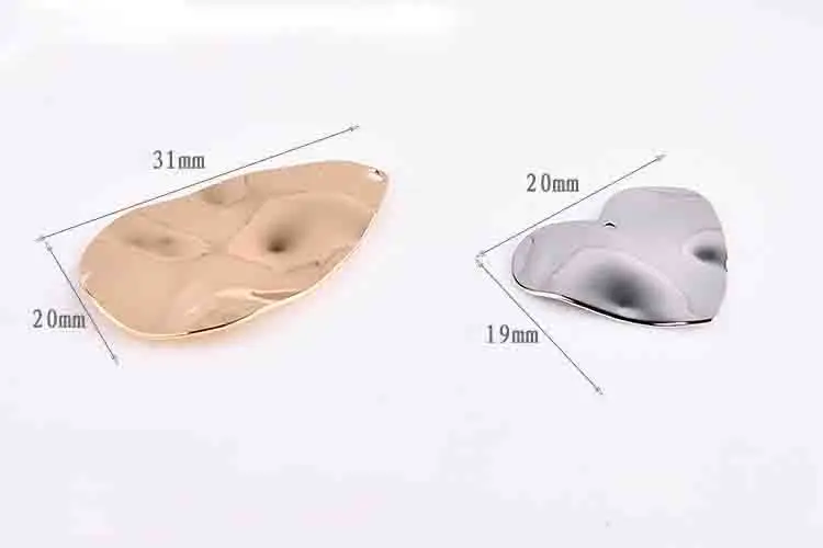 Min order 20pcs/lot Irregular waves geometry rounds/hearts/Water drops/square shape copper alloy charms diy jewelry making | Украшения и
