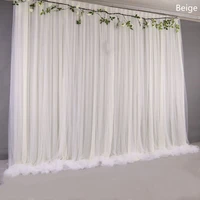 Silk Cloth Wedding Backdrop Drapes Panels Hanging Curtains Yarn Stage Blackground Photo Party Events DIY Decoration Textiles