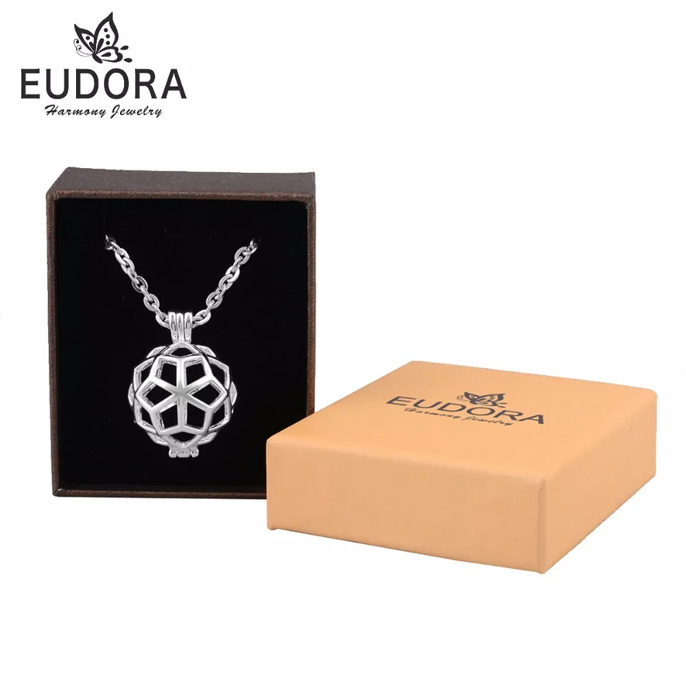 

5PC Eudora Heart Key Locket Floating Cage Pendant Necklace fit the Angel Wishing Bell Ball for Women baby Wholesale Jewelry