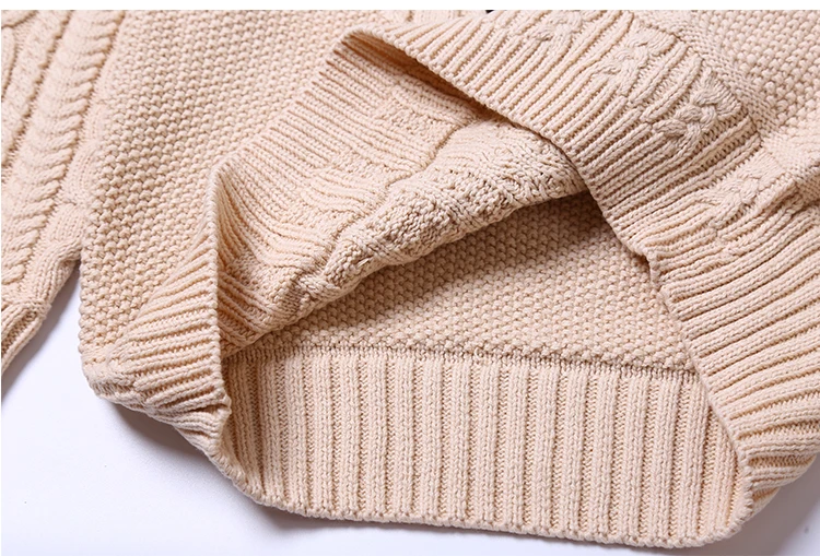 High Quality Bear Patch Women Thick Warm Sweaters Crew Collar Tricots Tops Winter Knitwear New Design Female Jumper Knitted Coat