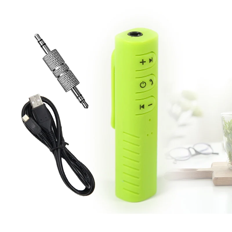 Green 3,5 мм разъем Bluetooth Aux Громкая связь аудио приемник адаптер для Ford Focus 2 mk2 mk3 Fiesta Mondeo mk4 Ranger, Fusion Mazda 6 3 CX5 - Название цвета: Green