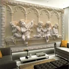 Пользовательские фото обои европейский стиль 3D стереоскопический рельеф Ангел настенная живопись для учебы гостиной спальни украшения живопись