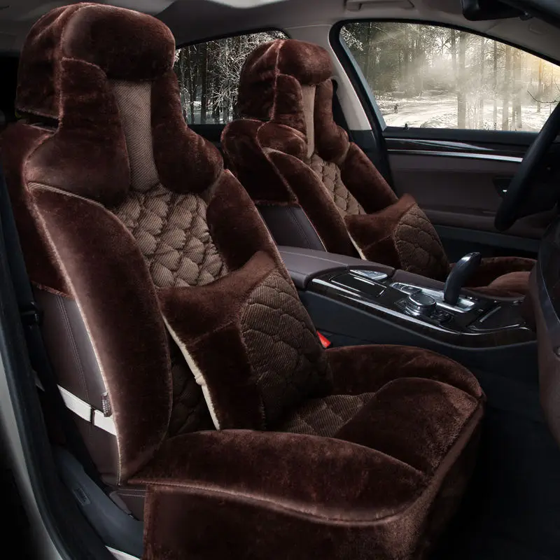 Winter Plush Car Seat Cover Cushion For Benz A B180 C200 E260 CL CLA G GLK300 ML S350/400 class pad auto seat cushions | Автомобили и
