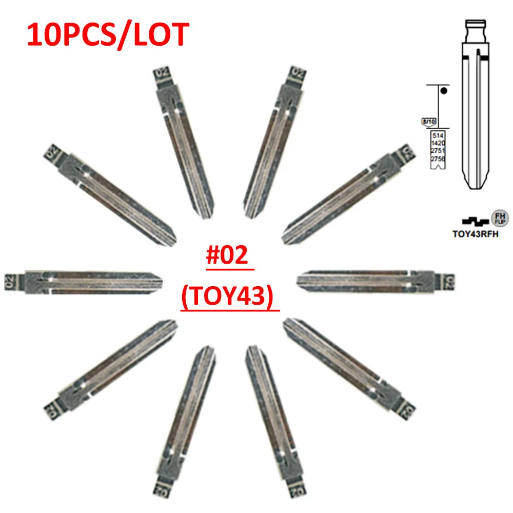 

Бесплатная доставка (10 шт./лот) металлический пустой необработанный откидной ключ KD Remote Key Blade Type toy43R