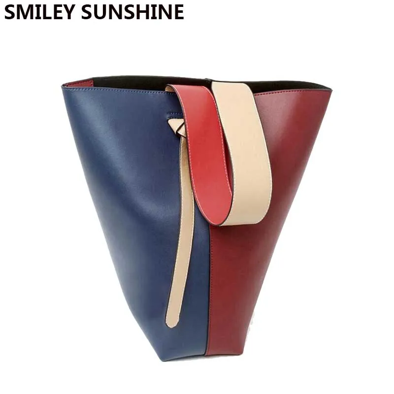 SMILEY SUNSHINE, модная женская сумка-мешок из натуральной коровьей кожи, роскошная женская сумка на плечо, женская сумка