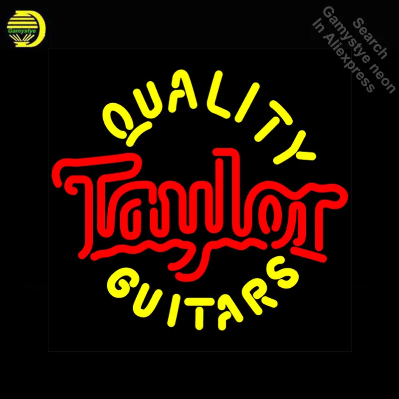 Фото Качественные неоновые вывески Taylo для гитар оцинкованные трубки коммерческой
