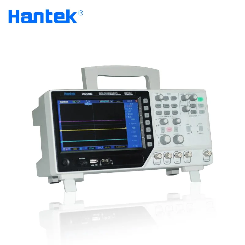 Hantek DSO4102C цифровой мультиметр осциллограф USB 100 МГц 2 канала ЖК-дисплей Ручной Osciloscopio портативный логический анализатор