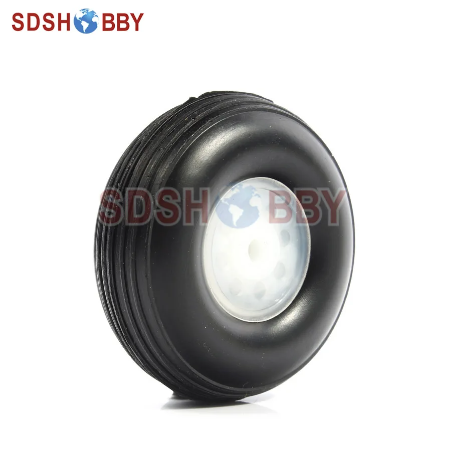 

RC Airplane PU wheel with plastic hub 2.0" (D50.8x H20 x 3mm)