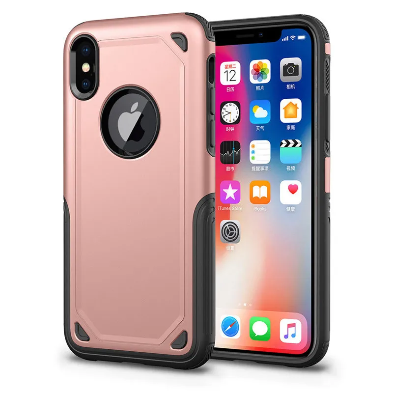 Военный противоударный армированный чехол для телефона iPhone X XS Max XR 7 8 6 6S Plus, гибридный ПК+ ТПУ тонкий прочный защитный чехол, защитный чехол