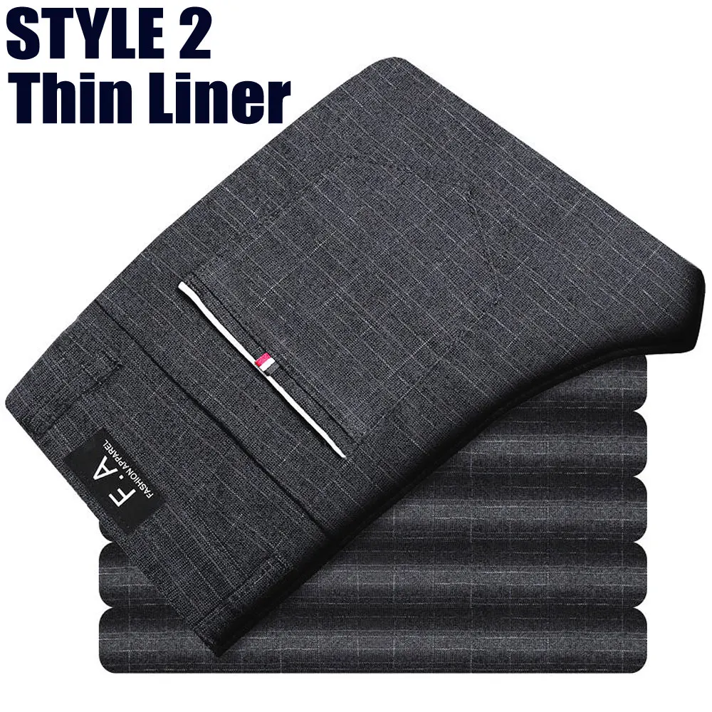 Style2 Thin-Gray MYDBSH зимние штаны для мужчин, повседневные штаны с толстой меховой подкладкой, теплые спортивные штаны, флисовые эластичные брюки с капюшоном, спортивные штаны, W28-38 - Цвет: Style2 Thin-Gray