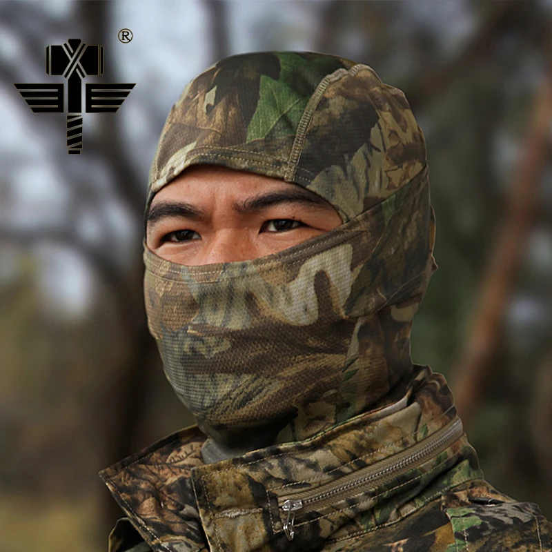 Camo Forest FS Мультикам CP камуфляжная маска на все лицо Wargame Велоспорт охота армейский велосипед военный шлем лайнер тактический страйкбол Кепка дышащая - Цвет: Camo Forest FS