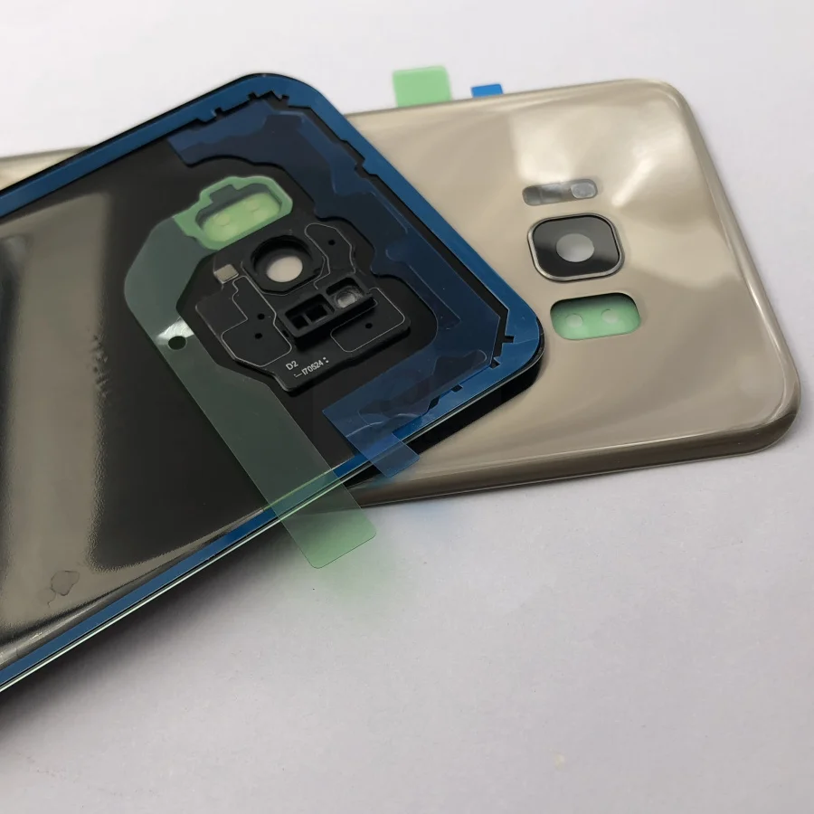 Запасной стеклянный чехол для samsung Galaxy S8 Plus G955 G955F, задний корпус, чехол на батарейку с клейкой наклейкой
