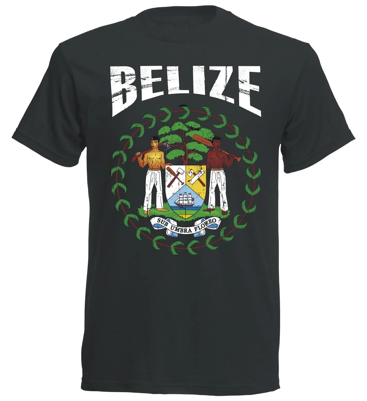 

Simple Short-Sleeved Cotton T-Shirt Belize T-Shirt Vintage