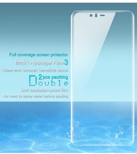 front screen 2pcs Imak Hydrogel III для Nokia 5,1 Plus X5 X71 защита экрана 2 шт полное покрытие Передняя или задняя мягкая защитная пленка не стекло - Цвет: front screen 2pcs